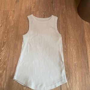 Light blue hight neck tank